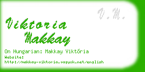 viktoria makkay business card
